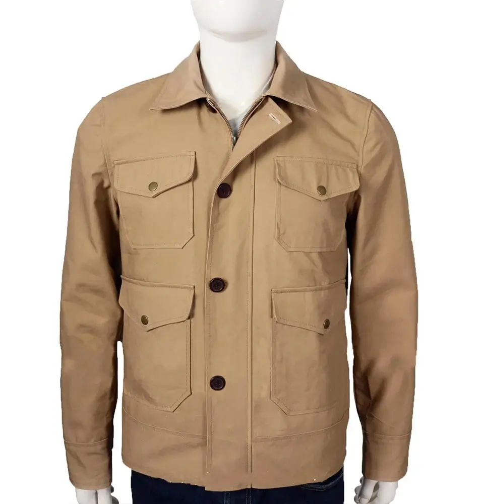 John-Dutton-Vintage-Style-Cotton-Jacket-Yellowstone-Tv-Jacket-Front