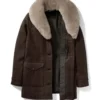 Kelly Reilly Yellowstone Beth Dutton Shearling Wool Coat-Yellowstone-Tv-Jackets-Front-Inner