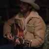 Ryan-Bingham-Yellowstone-Walker-Brown-Sheepskin-Leather-Jacket-Yellowstone-tv-Jackets-display