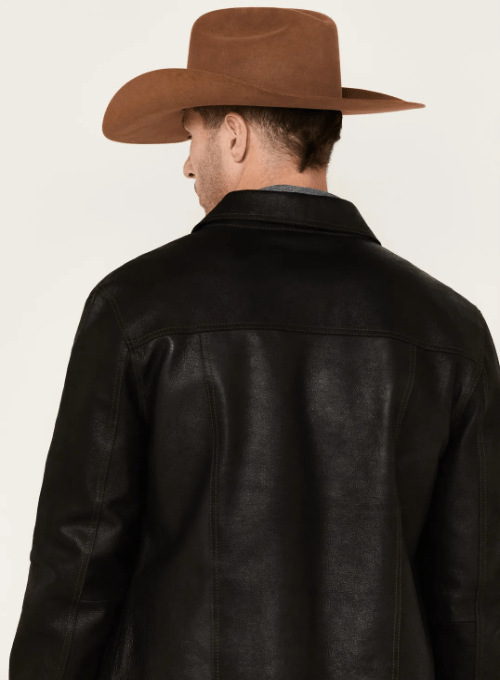 Men-Solid-Black-Trucker-Leather-Jacket-Back-Yellowstone-Tv-Jackets