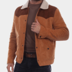 Men’s Leather Two Tone Suede Jacket