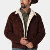 Mens-sherpa-lined-corduroy-Western-jacket-Front-Yellowstone-Tv-Jackets