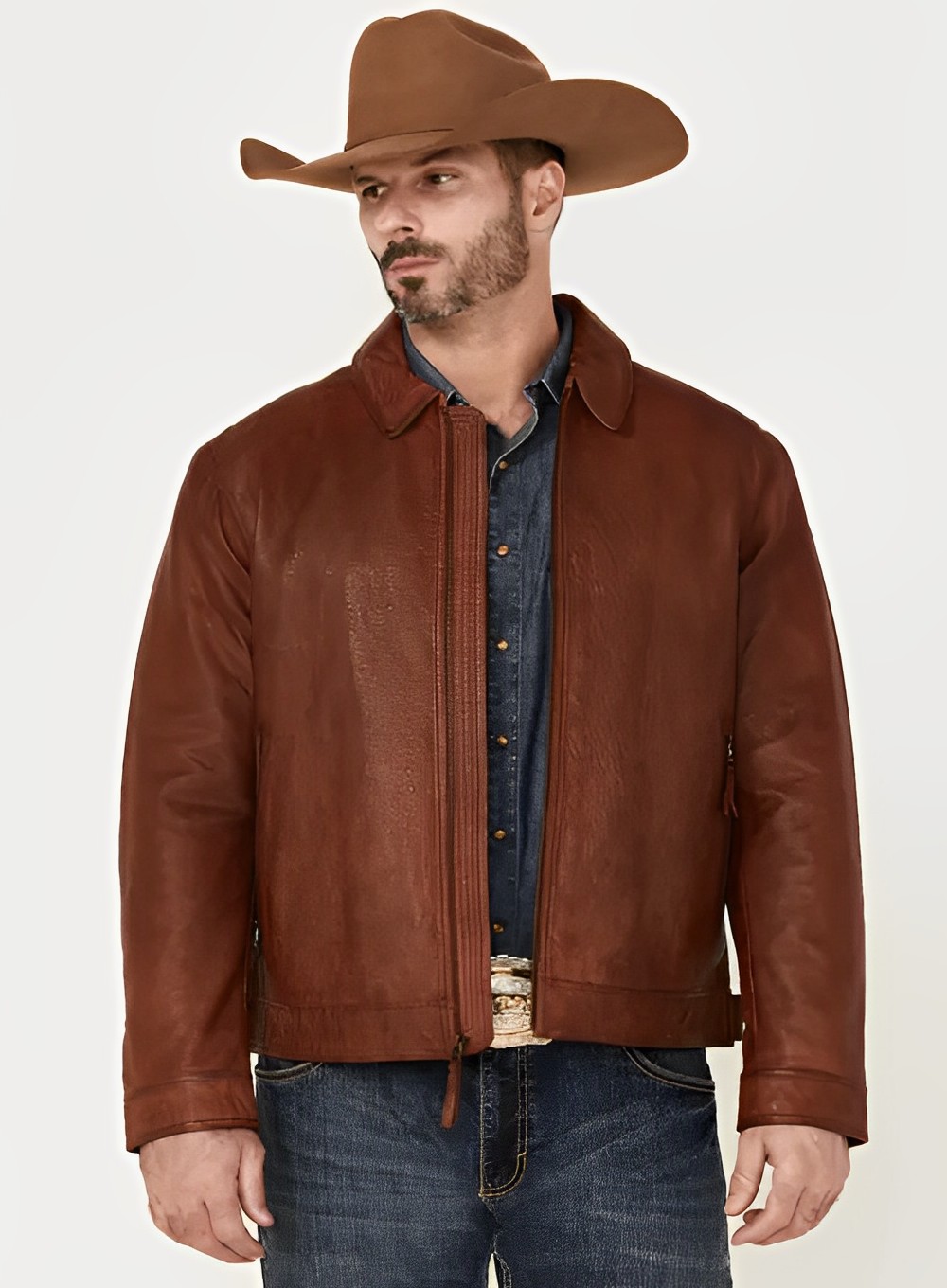 Convoy-Rugged-Lamb-Leather-Jacket-Front-Yellowstone-Tv-Jackets