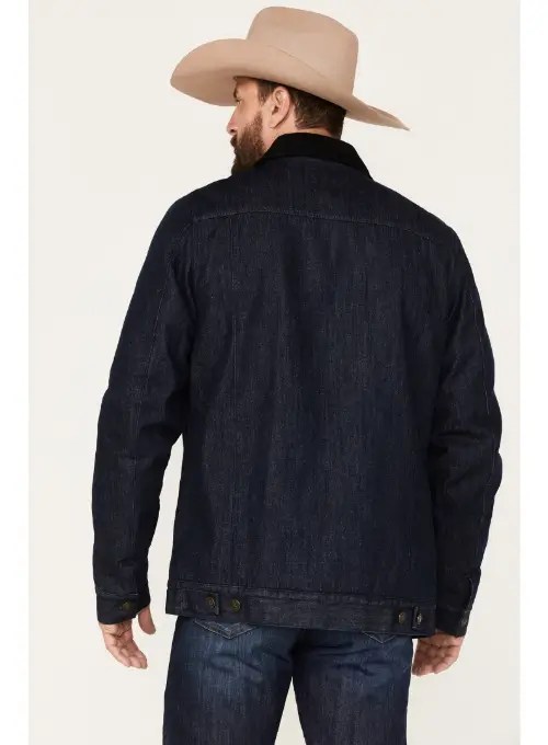 Men-Dark-Blue-Sherpa-Cord-Denim-Jacket-Back-Yellowstone-Tv-Jackets