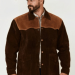 Men’s Two-Tone Suede Western Leather Jacket