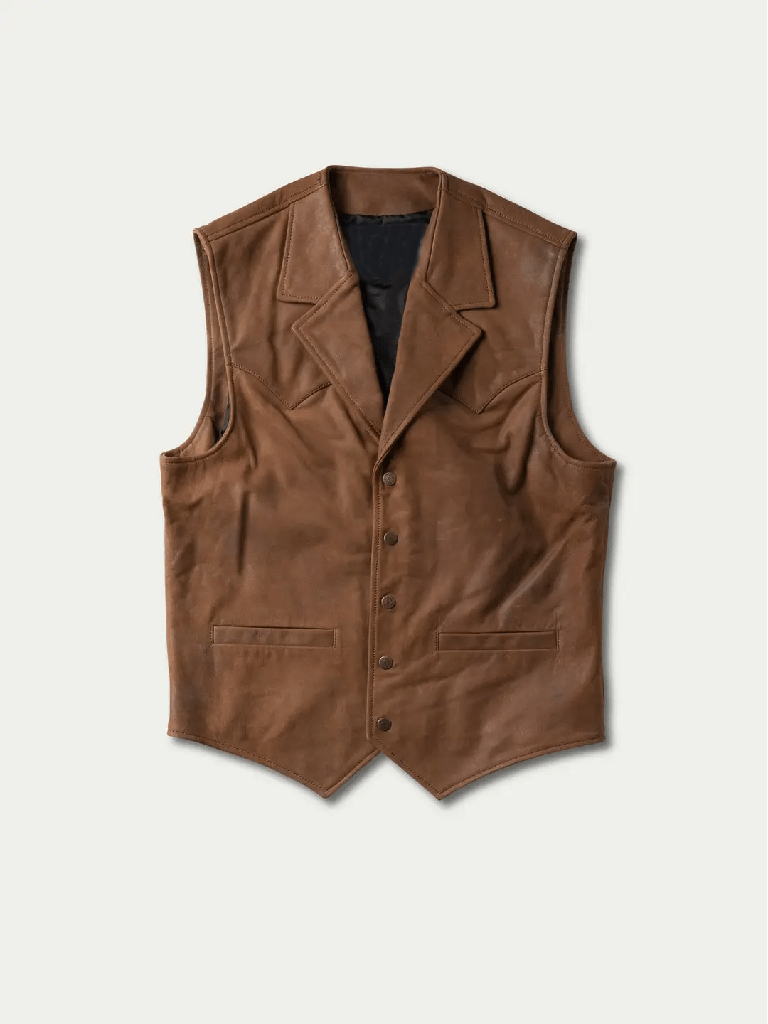 Mens-Brown-Western-Leather-Vest-Front-Yellowstone-Tv-Jackets