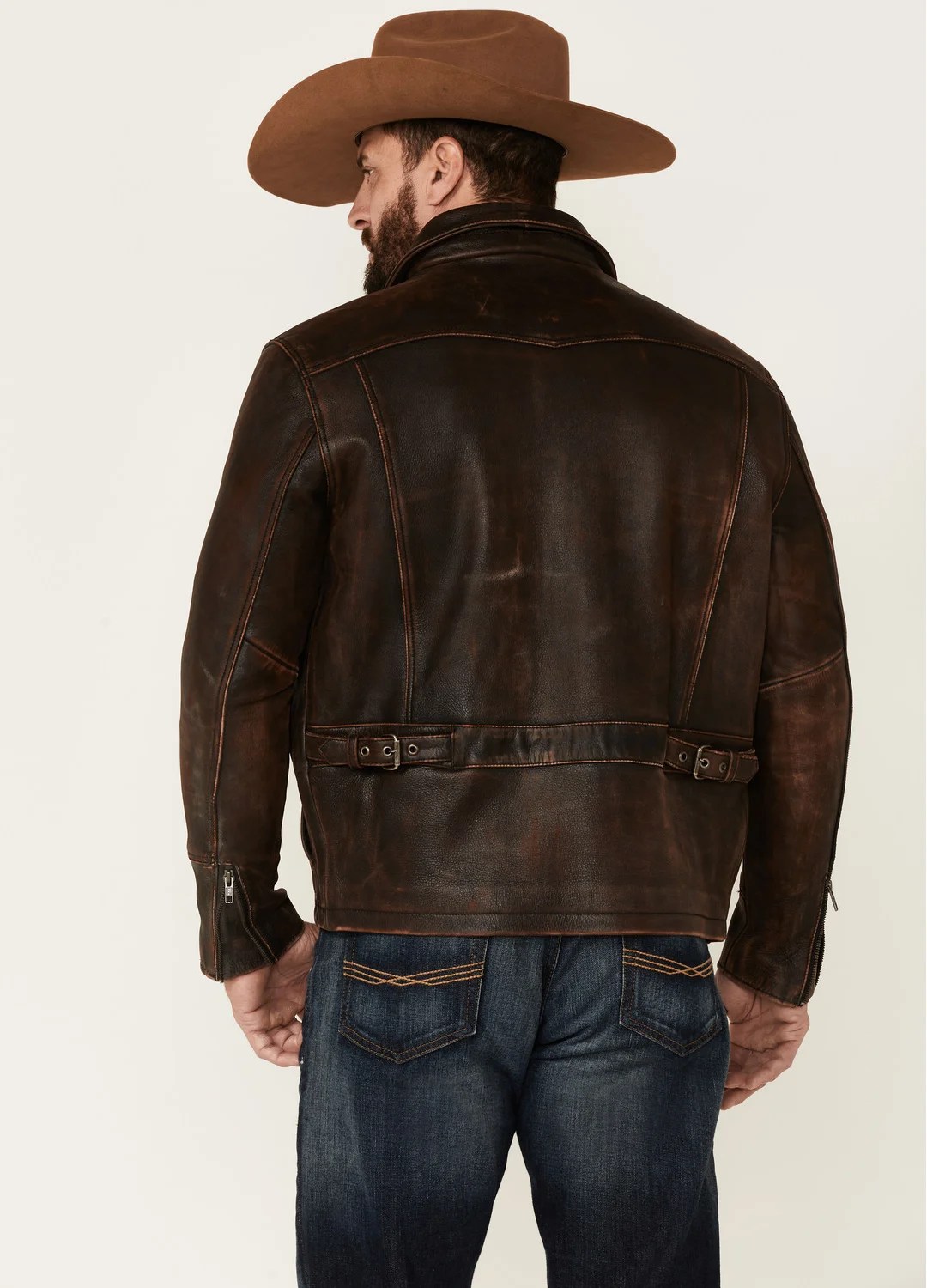 Mens-Cowhide-Dark-Brown-Leather-Jacket-Back-Yellowstone-Tv-Jackets